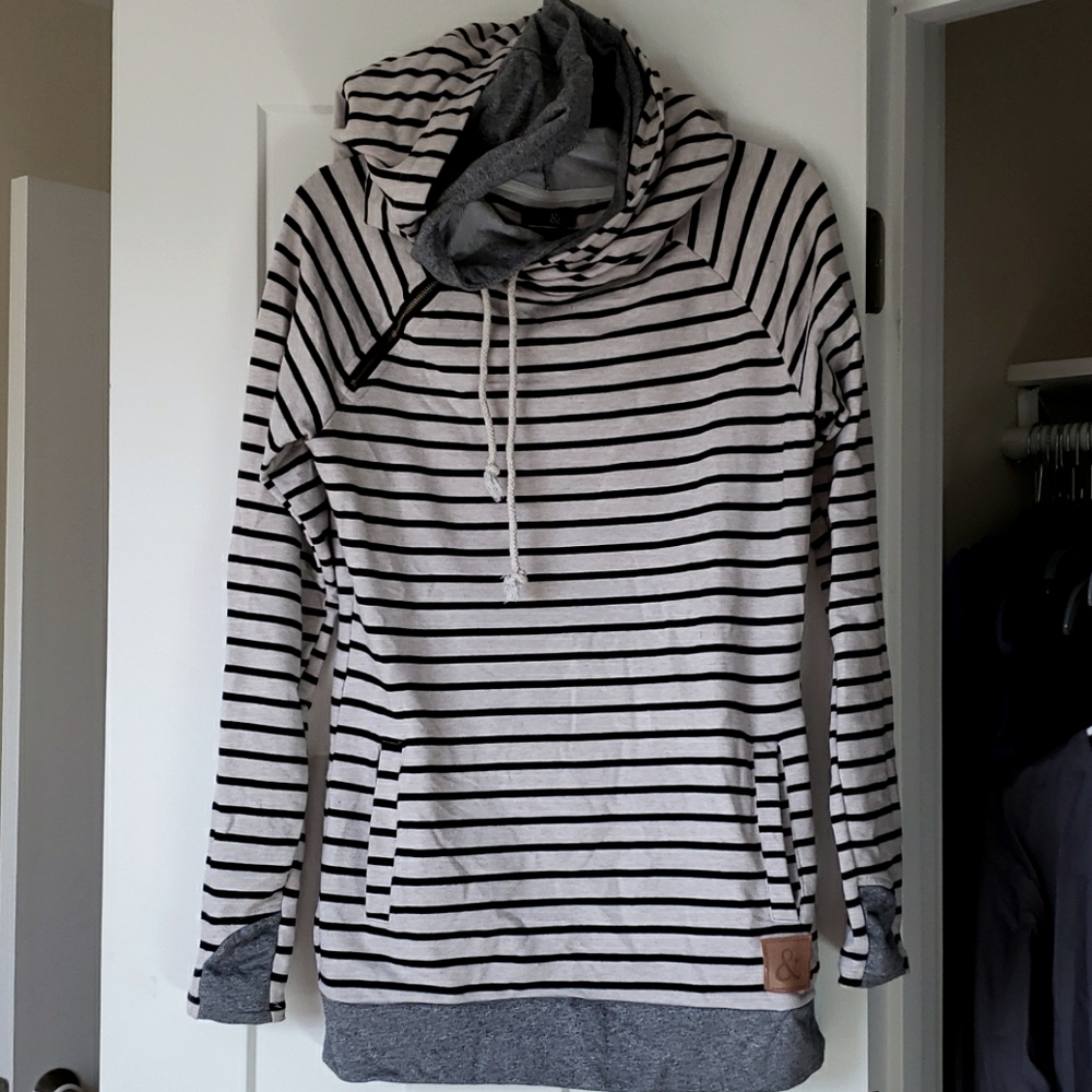 Ampersand Ave doublehooded sweater